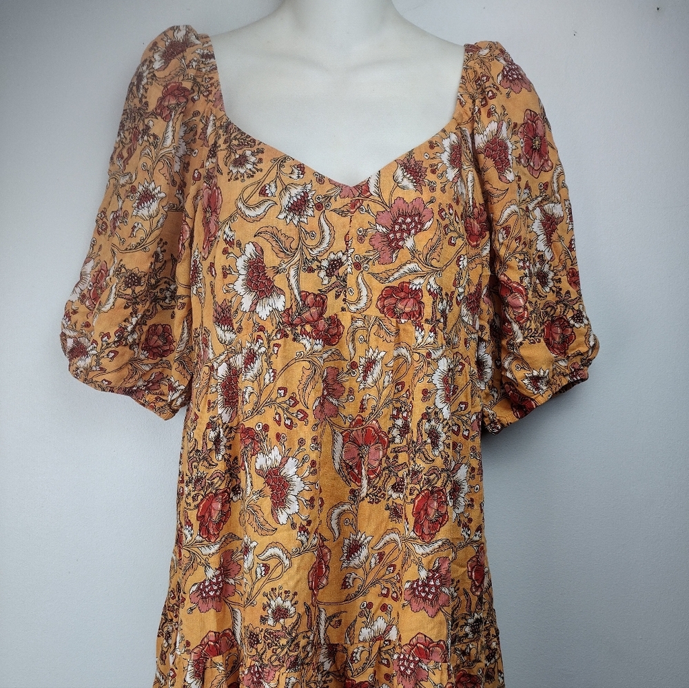 Knox Rose orange maxi dress size M